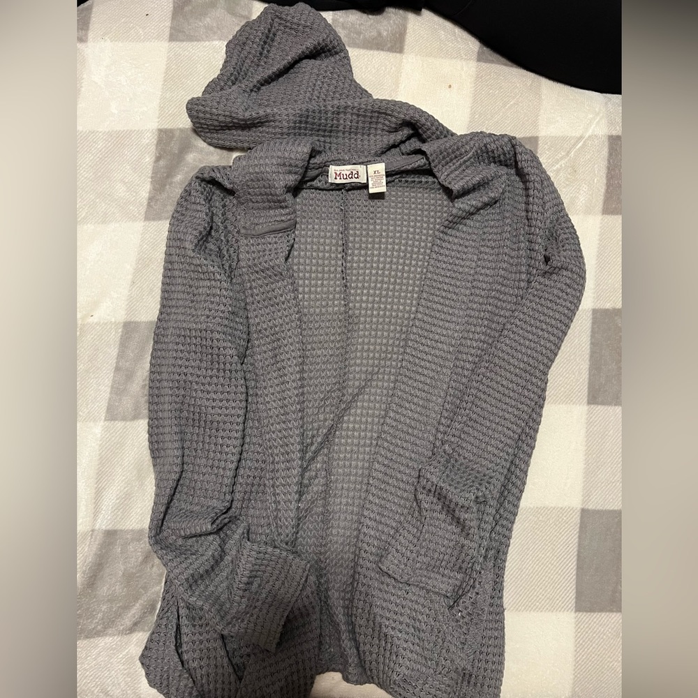 Gray cardigan